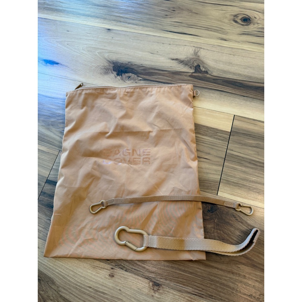 Dagne Dover Stroller Clips Bag Attachment Straps Carabiner Hooks Camel dust bag